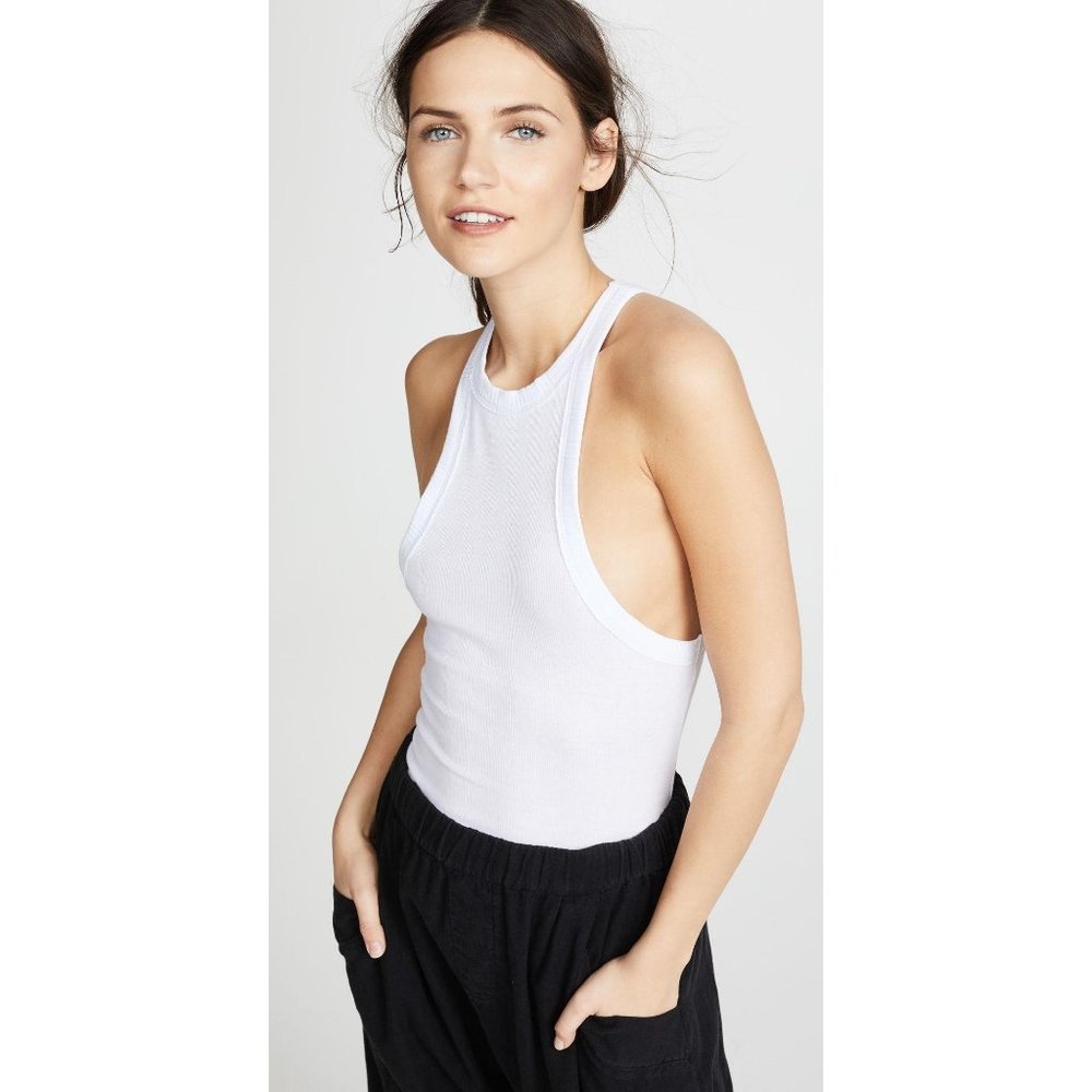 Free People Wide Eyed Tank in White Women's Xsmall - Picture 7 of 8